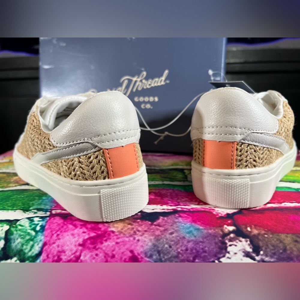 Beachy Woven Aesthetic Sneakers Memory Foam by Universal Thread Summer Vacation - Picture 9 of 9